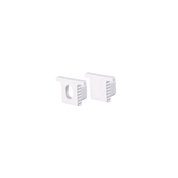 SET OF WHITE PLASTIC END CAPS FOR P189 1PC WITH HOLE & 1PC WITHOUT HOLE SET OF WHITE PLASTIC END CAPS FOR P189 1PC WITH HOLE & 1PC WITHOUT HOLE