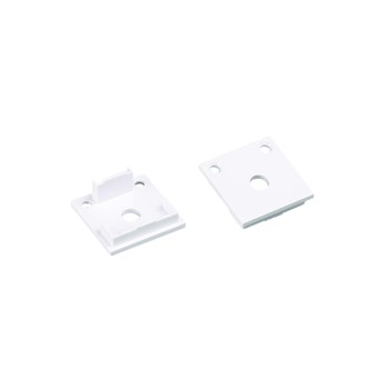 SET OF WHITE PLASTIC END CAPS FOR P28N, 2PCS WITH HOLE SET OF WHITE PLASTIC END CAPS FOR P28N, 2PCS WITH HOLE