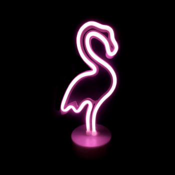 ΦΛΑΜΙΝΓΚΟ, 49 NEON LED ΛΑΜΠΑΚΙΑ ΜΕ ΜΠΑΤΑΡΙΑ (3xAA)/USB, ΡΟΖ, IP20, 16x10x28.5cm ΦΛΑΜΙΝΓΚΟ, 49 NEON LED ΛΑΜΠΑΚΙΑ ΜΕ ΜΠΑΤΑΡΙΑ (3xAA)/USB, ΡΟΖ, IP20, 16x10x28.5cm