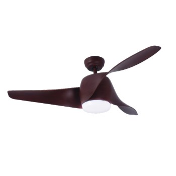 ΑΝΕΜΙΣΤΗΡΑΣ ΟΡΟΦΗΣ DIMMABLE ΦΩΣ Φ132 DC40W 3 ΠΤΕΡΥΓΙΑ ΚΑΦΕ ABS ΜΕ ΤΗΛΕΧΕΙΡΙΣΤΗΡ 2 ΑΝΑΡΤΗΣΕΙΣ 15&25ΕΚ