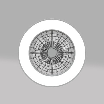 ΑΝΕΜΙΣΤΗΡΑΣ ΟΡΟΦΗΣ ΠΛΑΦΟΝΙΕΡΑ SMART ΛΕΥΚΗ DIMMABLE DC22W Φ50 7 ΔΙΑΦΑΝH ABS ΠΤΕΡΥΓΙΑ ΤΗΛΕΧΕΙΡΙΣΤΗΡΙΟ