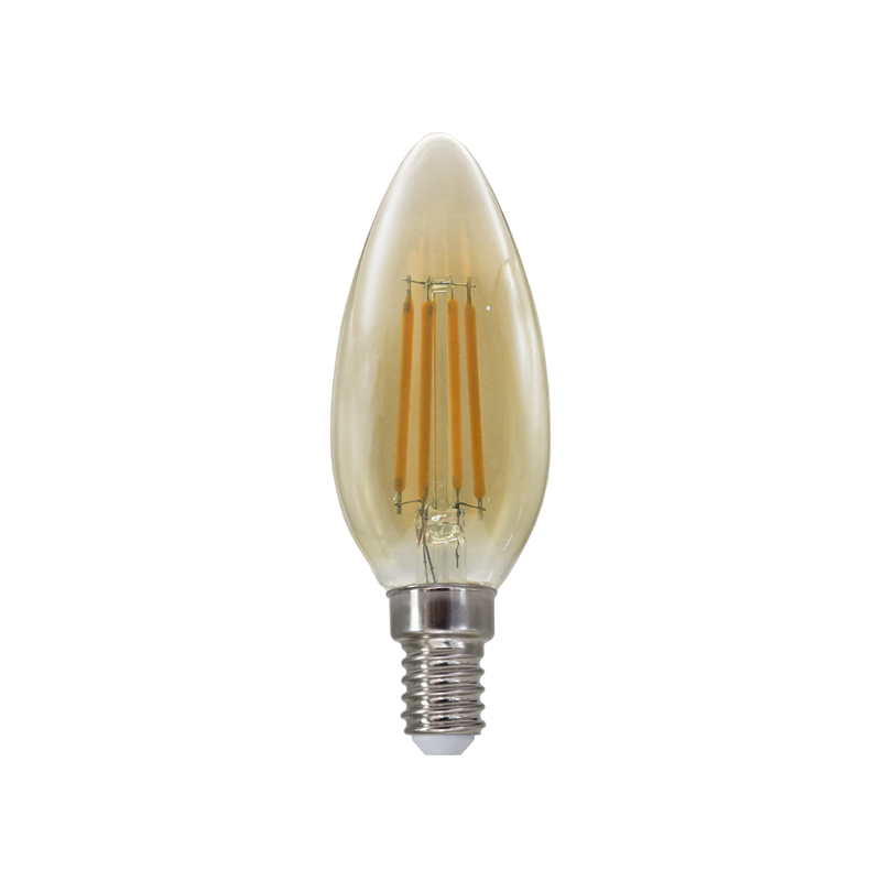 LED FILAMENT E14 DIM C35 AMBER 5W 2700K 230V AC 620LM RA80 LED FILAMENT E14 DIM C35 AMBER 5W 2700K 230V AC 620LM RA80