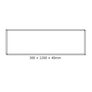 CEILING ALUM FRAME 30x120x4cm FOR PILO LED PANELS (NO SCREWS)