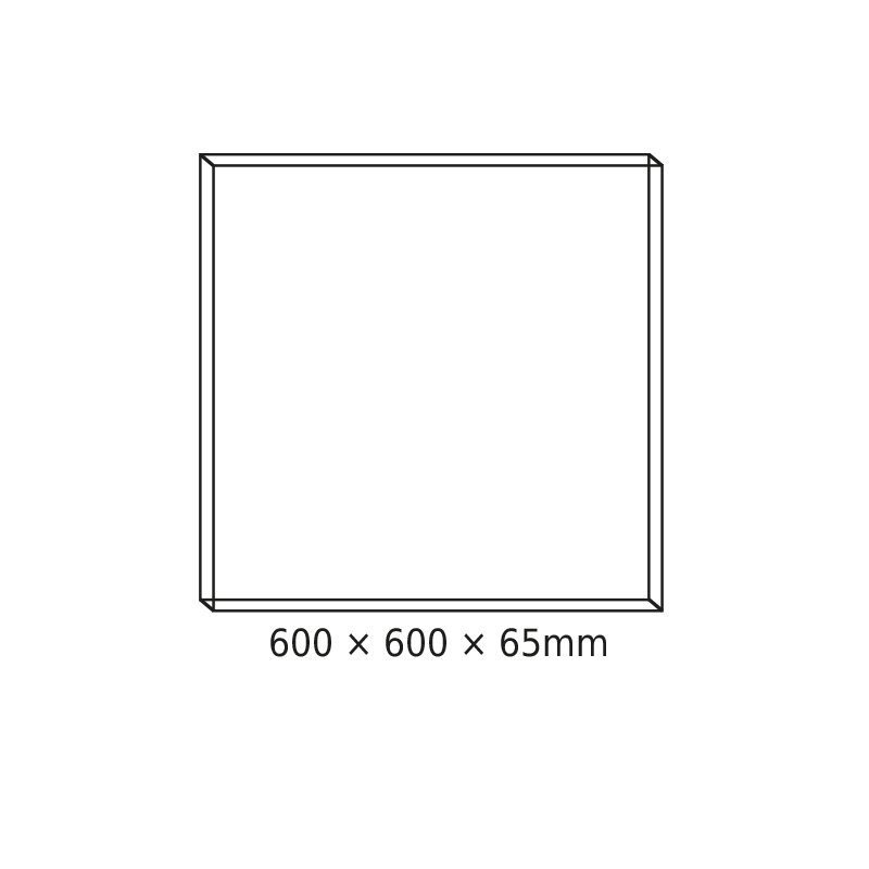 NETO CEILING ALUM FRAME 60x60x6.5cm FOR OTIS, OTIS*N, PILO & ROVE LED PANELS (WITH SCREWS)ΠΑΡΑΓΩΓΗΣ