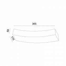 ^ΓΥΨΙΝΟ ΕΠΙΤΟΙΧΟ Φ/Σ 1XRX7S 118mm SHELF 36,5x17x6,8CM