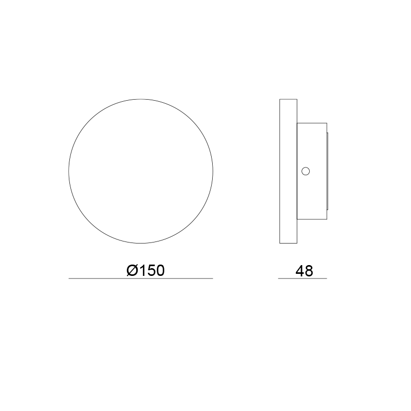LED ΓΥΨΙΝΟ ΕΠΙΤΟΙΧΟ Φ/Σ ΦΥΣΙΚΟ 5W 300Lm 3000K Φ150Χ45 RAFA
