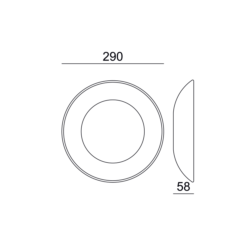 ^LED ΓΥΨΙΝΟ Φ/Σ PLACA LED 4W 3000K 350LM 230V AC RA80 Φ29x5,8CM ^LED ΓΥΨΙΝΟ Φ/Σ PLACA LED 4W 3000K 350LM 230V AC RA80 Φ29x5,8CM