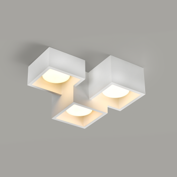 ΓΥΨΙΝΟ 3 ΤΕΤΡΑΓΩΝA Φ/Σ ΟΡΟΦΗΣ ΦΥΣΙΚΟ 215*165*110 GENI 3*GX53