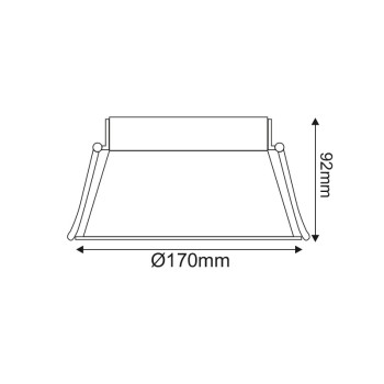 ^  ΣΠΟΤ TRIMLESS AR111 GLC ΜΟΝΟ ΛΕΥΚΟ Φ170xH92