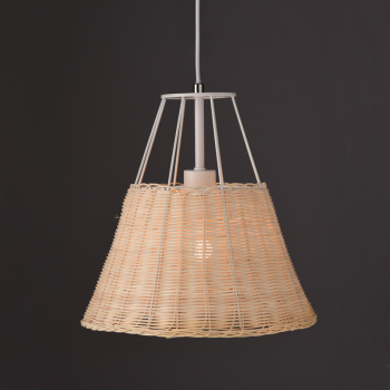 NETTO ΚΡΕΜΑΣΤΟ Φ/Σ 1ΧΕ27 ΡΑΤΑΝ+ΛΕΥΚΟ ΜΕΤΑΛΛΟ D30XH120CM ZORBAS NETTO ΚΡΕΜΑΣΤΟ Φ/Σ 1ΧΕ27 ΡΑΤΑΝ+ΛΕΥΚΟ ΜΕΤΑΛΛΟ D30XH120CM ZORBAS