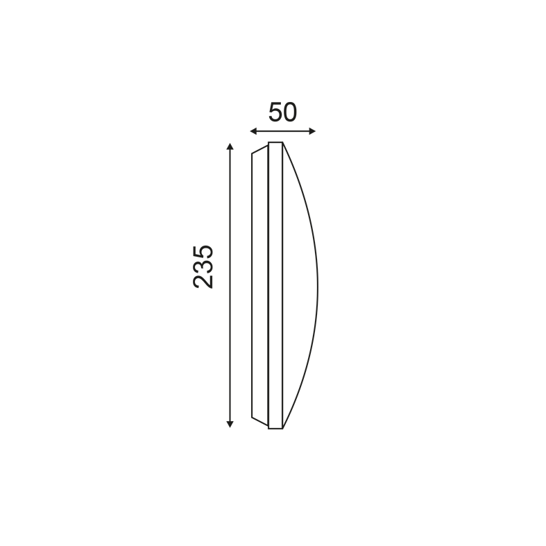 NETTO OVY 3W SMD EPISTAR LED 3000K 230V GREY
