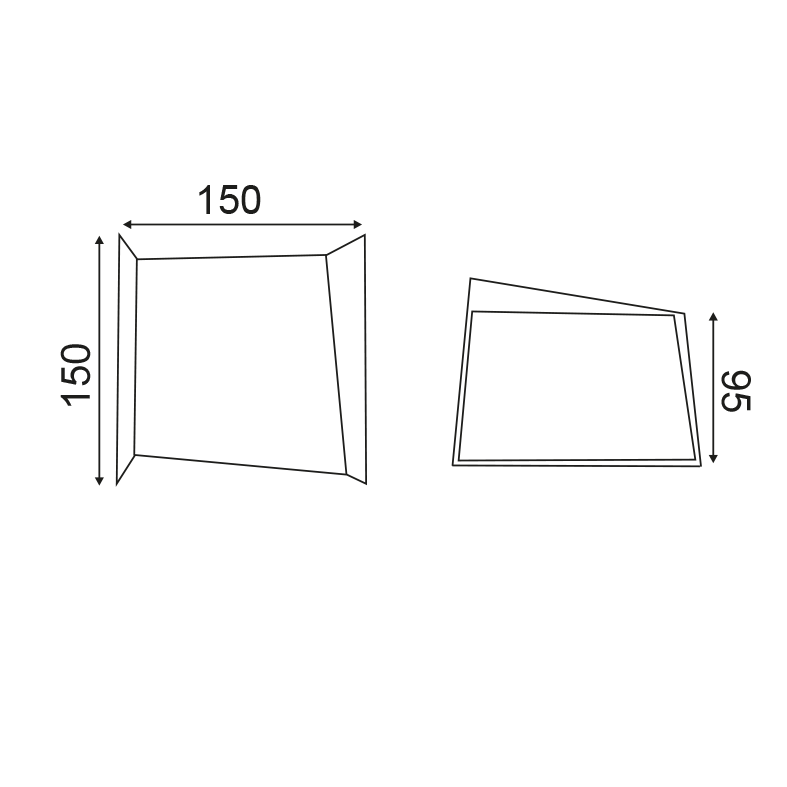 NETTO FORMER 4W SMD EPISTAR LED 3000K 230V GREY