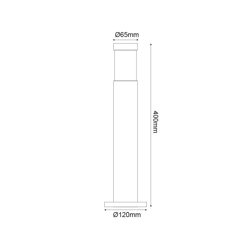 ΚΟΛΩΝΑΚΙ No1032 ΑΛΟΥΜΙΝ. 40CM E27 ΓΚΡΙ RAL7016M ΚΟΛΩΝΑΚΙ No1032 ΑΛΟΥΜΙΝ. 40CM E27 ΓΚΡΙ RAL7016M