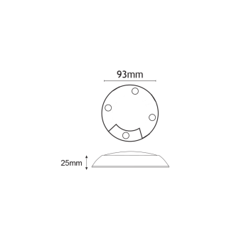 ΚΑΛΥΜΜΑ ΠΛΑΚΕΤΑΣ LED ΜΕ 1ΤΡΥΠΑ ΓΚΡΙ ΚΑΛΥΜΜΑ ΠΛΑΚΕΤΑΣ LED ΜΕ 1ΤΡΥΠΑ ΓΚΡΙ