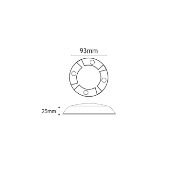 ΚΑΛΥΜΜΑ ΠΛΑΚΕΤΑΣ LED ΜΕ 4 ΤΡΥΠΕΣ ΓΚΡΙ ΚΑΛΥΜΜΑ ΠΛΑΚΕΤΑΣ LED ΜΕ 4 ΤΡΥΠΕΣ ΓΚΡΙ