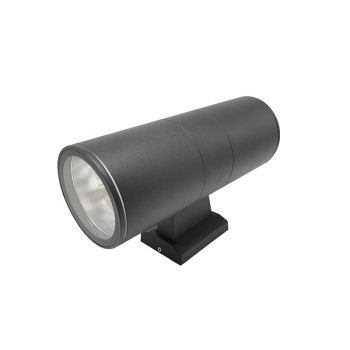 ΑΠΛΙΚΑ UP-DOWN 2XE27 IP65  ΣΚΟΥΡΟ ΑΜΜΩΔΕΣ ΓΚΡΙ RAL7016M