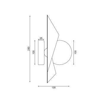 ^ΕΠΙΤΟΙΧΟ Φ/Σ 1ΧG9 ΧΡΥΣΟ/ΜΑΥΡΟ ΜΕΤ/ΚΟ + ΓΥΑΛΙ 16Χ14Χ28CM POLYGON ^ΕΠΙΤΟΙΧΟ Φ/Σ 1ΧG9 ΧΡΥΣΟ/ΜΑΥΡΟ ΜΕΤ/ΚΟ + ΓΥΑΛΙ 16Χ14Χ28CM POLYGON