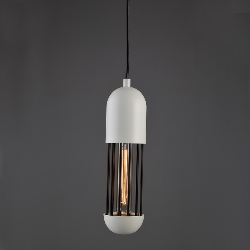 NETTO ΚΡΕΜΑΣΤΟ Φ/Σ 1ΧΕ27 ΛΕΥΚΟ ΜΕΤΑΛΛΙΚΟ D10XH120CM LAB