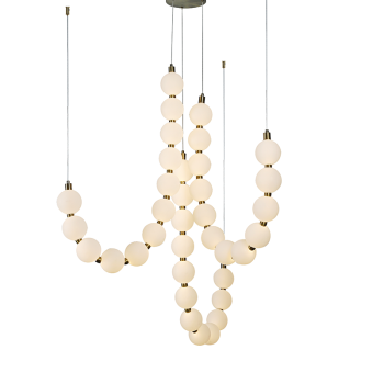 ΚΡΕΜΑΣΤΟ Φ/Σ LED 54W 4000LM 3000K IP20 ΧΡΥΣΟ ΑΛΟΥΜΙΝΙΟ + ΑΚΡΥΛΙΚΟ