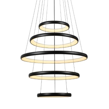 ΚΡΕΜΑΣΤΟ Φ/Σ LED 80W 6400LM CCT IP20 ΜΑΥΡΟ ΜΕΤΑΛΛΙΚΟ + ΑΚΡΥΛΙΚΟ