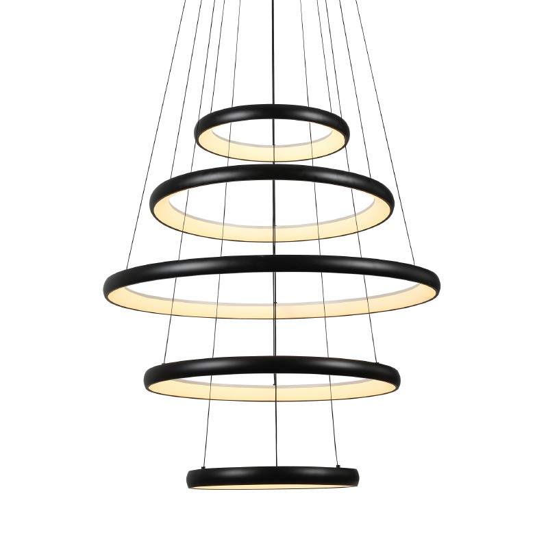 ΚΡΕΜΑΣΤΟ Φ/Σ LED 80W 6400LM CCT IP20 ΜΑΥΡΟ ΜΕΤΑΛΛΙΚΟ + ΑΚΡΥΛΙΚΟ