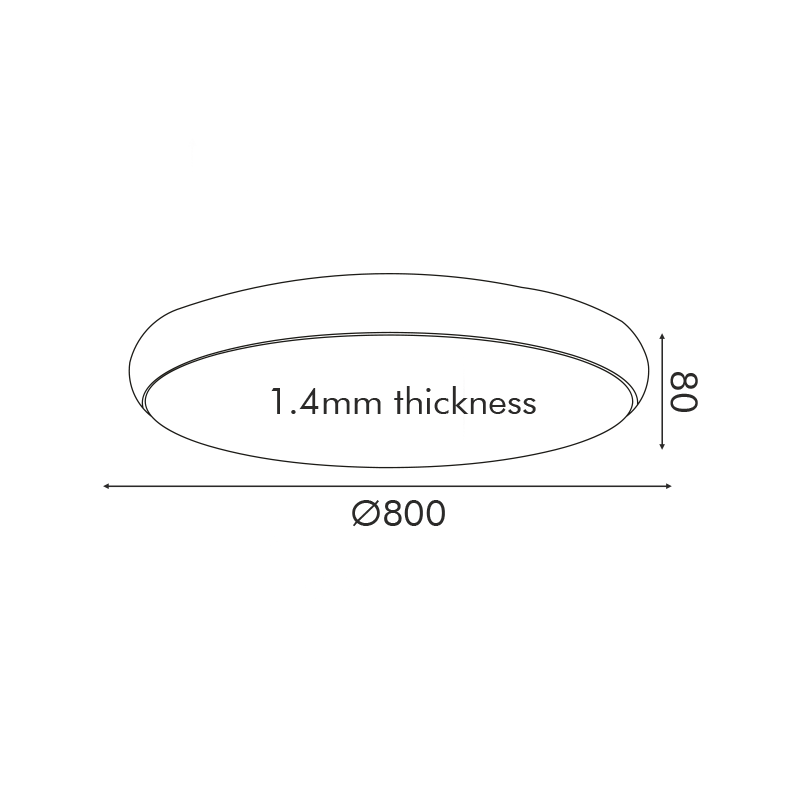 ΟΡΟΦΗΣ Φ/Σ LED 70W 5600LM ΜΑΥΡΟ ΜΕΤ/ΚΟ D80XH8CM KALLISTA ΟΡΟΦΗΣ Φ/Σ LED 70W 5600LM ΜΑΥΡΟ ΜΕΤ/ΚΟ D80XH8CM KALLISTA