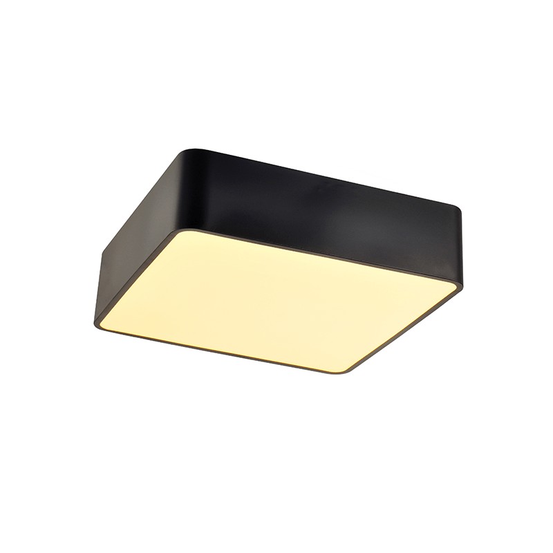 ΟΡΟΦΗΣ Φ/Σ LED 40W 4000LM CCT ΜΑΥΡΟ ΜΕΤ/ΚΟ 48X48XH13CM EMERY ΟΡΟΦΗΣ Φ/Σ LED 40W 4000LM CCT ΜΑΥΡΟ ΜΕΤ/ΚΟ 48X48XH13CM EMERY