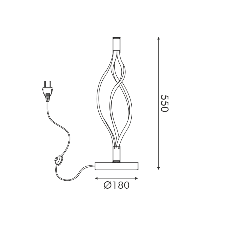 ΕΠΙΤΡΑΠΕΖΙΟ Φ/Σ  LED 30W 2400LM CCT IP20 ΜΑΥΡΟ ΑΛΟΥΜΙΝΙΟ + ΑΚΡΥΛΙΚΟ
