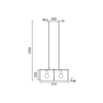 NETTO ΚΡΕΜΑΣΤΟ Φ/Σ 2ΧΕ27 ΜΑΥΡΟ ΜΕΤΑΛΛΙΚΟ 57Χ20ΧH120CM MORDOR NETTO ΚΡΕΜΑΣΤΟ Φ/Σ 2ΧΕ27 ΜΑΥΡΟ ΜΕΤΑΛΛΙΚΟ 57Χ20ΧH120CM MORDOR