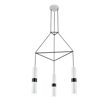 NETTO ΚΡΕΜΑΣΤΟ Φ/Σ 3XGU10 ΛΕΥΚΟ ΜΕΤΑΛΛΙΚΟ 56X49XH150CM DA VINCI