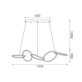 ΚΡΕΜΑΣΤΟ Φ/Σ LED 72W 5700LM CCT IP20 ΧΡΥΣΟ ΑΤΣΑΛΙ + ΑΚΡΥΛΙΚΟ ΚΡΕΜΑΣΤΟ Φ/Σ LED 72W 5700LM CCT IP20 ΧΡΥΣΟ ΑΤΣΑΛΙ + ΑΚΡΥΛΙΚΟ