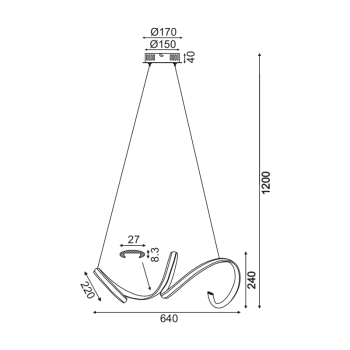 ^ΚΡΕΜΑΣΤΟ Φ/Σ LED 40W 3000K 2400LM ΛΕΥΚΟ ΑΛΟΥΜΙΝΙΟ 64X22ΧΗ120CM CLEO ^ΚΡΕΜΑΣΤΟ Φ/Σ LED 40W 3000K 2400LM ΛΕΥΚΟ ΑΛΟΥΜΙΝΙΟ 64X22ΧΗ120CM CLEO
