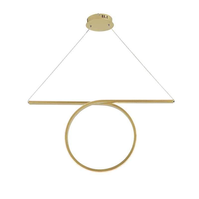 NETTO ΚΡΕΜΑΣΤΟ Φ/Σ LED 43W 3000K 2580LM ΟΡΕΙΧΑΛΚΟ ΑΛΟΥΜΙΝΙΟ 88Χ17ΧΗ120CM ZERO