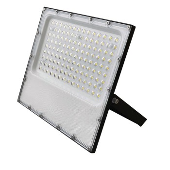  LED SMD BLACK FLOOD LUMINAIRE IP65 100W 4000K 12000Lm 100-277V AC RA80 IK08 5YRS BREATHING VALVE