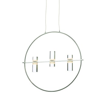 NETTO ΚΡΕΜΑΣΤΟ Φ/Σ LED2835 12W ΧΡΩΜΙΟ ΑΛΟΥΜΙΝΙΟ 3000Κ 1080LM D53XH173CM IONIAN