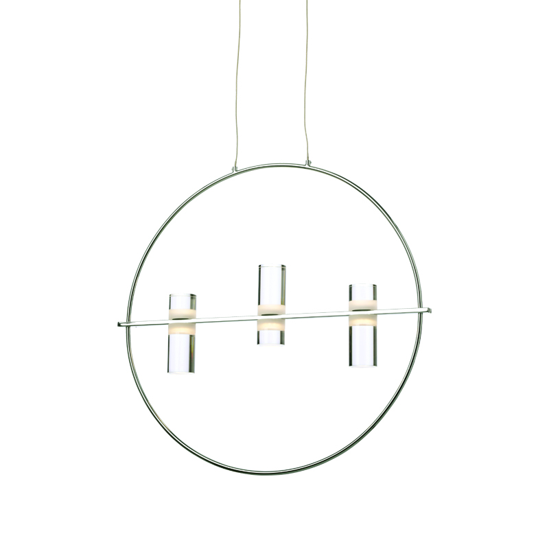 NETTO ΚΡΕΜΑΣΤΟ Φ/Σ LED2835 12W ΧΡΩΜΙΟ ΑΛΟΥΜΙΝΙΟ 3000Κ 1080LM D53XH173CM IONIAN