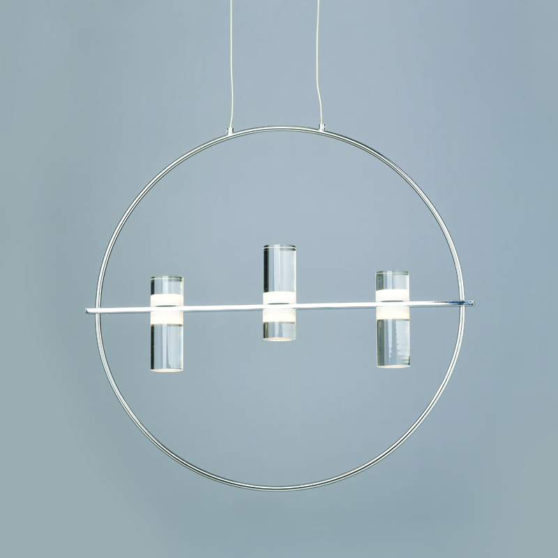 NETTO ΚΡΕΜΑΣΤΟ Φ/Σ LED2835 12W ΧΡΩΜΙΟ ΑΛΟΥΜΙΝΙΟ 3000Κ 1080LM D53XH173CM IONIAN