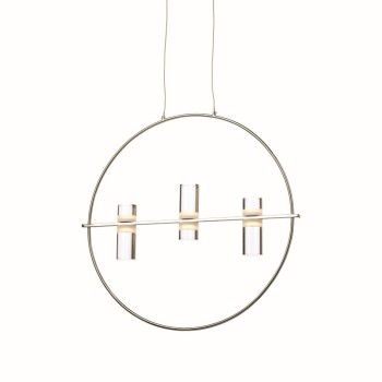 NETTO ΚΡΕΜΑΣΤΟ Φ/Σ LED2835 12W ΧΡΩΜΙΟ ΑΛΟΥΜΙΝΙΟ 3000Κ 1080LM D53XH173CM IONIAN