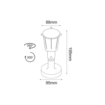 LED PP WHITE SPOT LIGHT230V IP54 6W 6000K 500Lm SMD120°Ra80