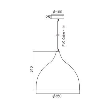 ΜΕΤΑΛΛΙΚΗ ΚΑΜΠΑΝΑ 1ΧΕ27 ΜΑΥΡΗ  Φ35xΗ31cm ROXANNE ΜΕΤΑΛΛΙΚΗ ΚΑΜΠΑΝΑ 1ΧΕ27 ΜΑΥΡΗ  Φ35xΗ31cm ROXANNE