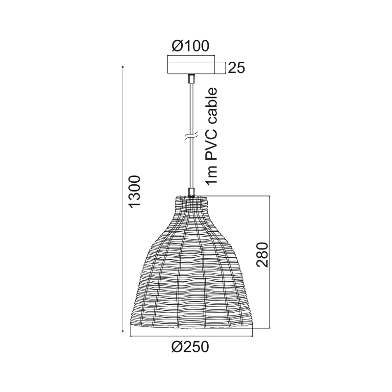 ΚΡΕΜΑΣΤΟ Φ/Σ 1ΧΕ27 ΚΑΛΑΘΙ Φ26ΧΗ120CM OIA ΚΡΕΜΑΣΤΟ Φ/Σ 1ΧΕ27 ΚΑΛΑΘΙ Φ26ΧΗ120CM OIA