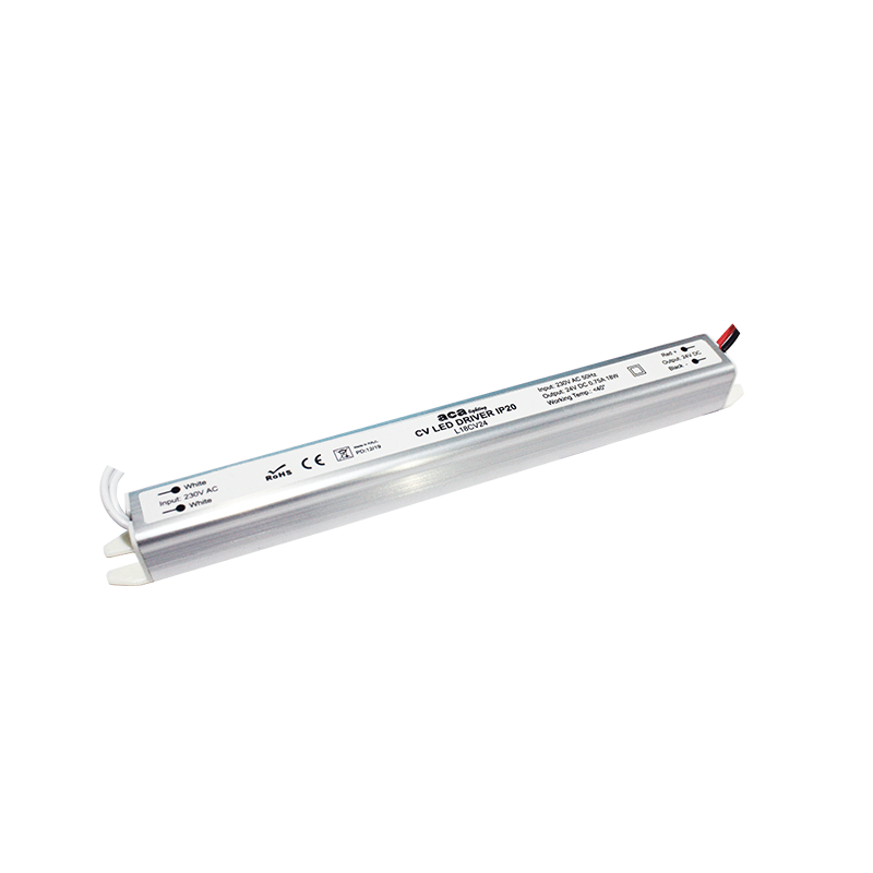 ^LINEAR METAL CV LED DRIVER 18W 230V AC-24V DC 0.75A IP20 WITH CABLES ^LINEAR METAL CV LED DRIVER 18W 230V AC-24V DC 0.75A IP20 WITH CABLES