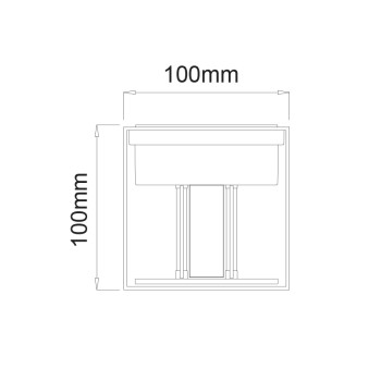 ^LED COB WALL LUMINAIRE 6W 435LM 0-120° 230VAC 3.000K DARK GREY CRI80 IP54 30.000HRS