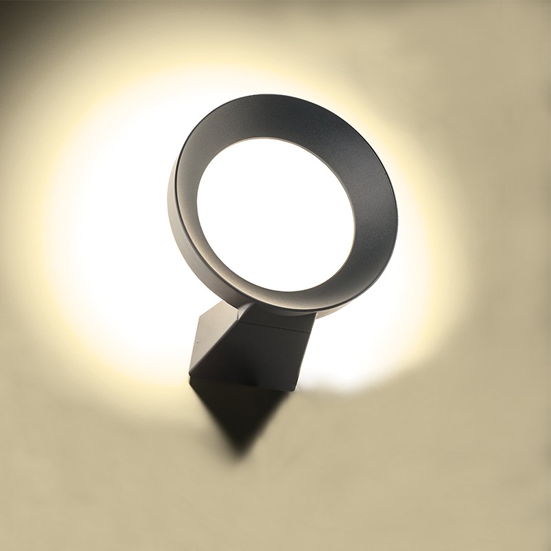 ^LED SMD WALL LUMINAIRE 8W 220LM 110° 230V AC 3.000K DARK GREY CRI80 IP54 30.000HRS ^LED SMD WALL LUMINAIRE 8W 220LM 110° 230V AC 3.000K DARK GREY CRI80 IP54 30.000HRS