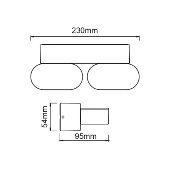 ^LED SMD WALL LUMINAIRE 13W 630LM 100° 230V AC 3.000K DARK GREY CRI80 IP54 30.000HRS ^LED SMD WALL LUMINAIRE 13W 630LM 100° 230V AC 3.000K DARK GREY CRI80 IP54 30.000HRS