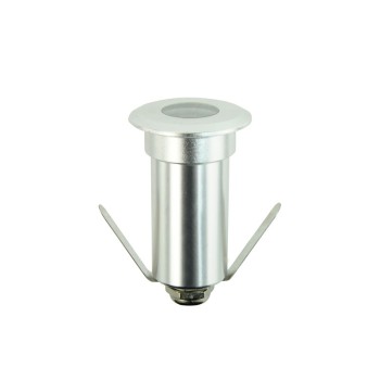 ^LED ROUND INGROUND SPOT LUMINAIRE 1W 85LM 3000K 30° 230V AC IP65 RA80 30.000hrs
