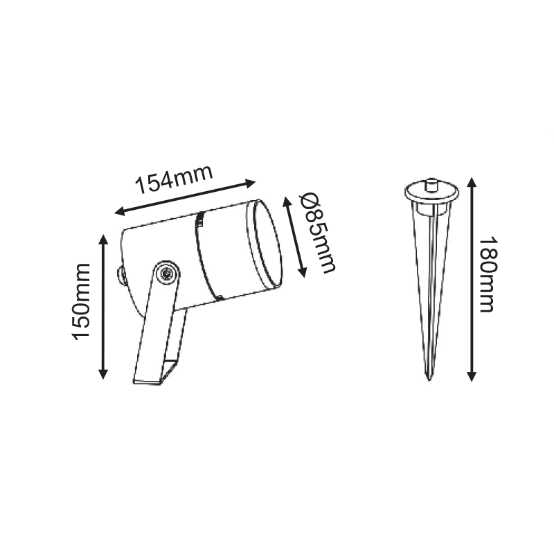 ^LED COB SPOT LUMINAIRE 9W 300LM 15-50° 230V AC 3.000K DARK GREY CRI80 IP65 30.000HRS ^LED COB SPOT LUMINAIRE 9W 300LM 15-50° 230V AC 3.000K DARK GREY CRI80 IP65 30.000HRS
