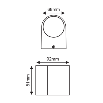 ^LED HP WALL LUMINAIRE 4W 230LM 40° 230V AC 3.000K MATT WHITE CRI80 IP65 30.000HRS ^LED HP WALL LUMINAIRE 4W 230LM 40° 230V AC 3.000K MATT WHITE CRI80 IP65 30.000HRS