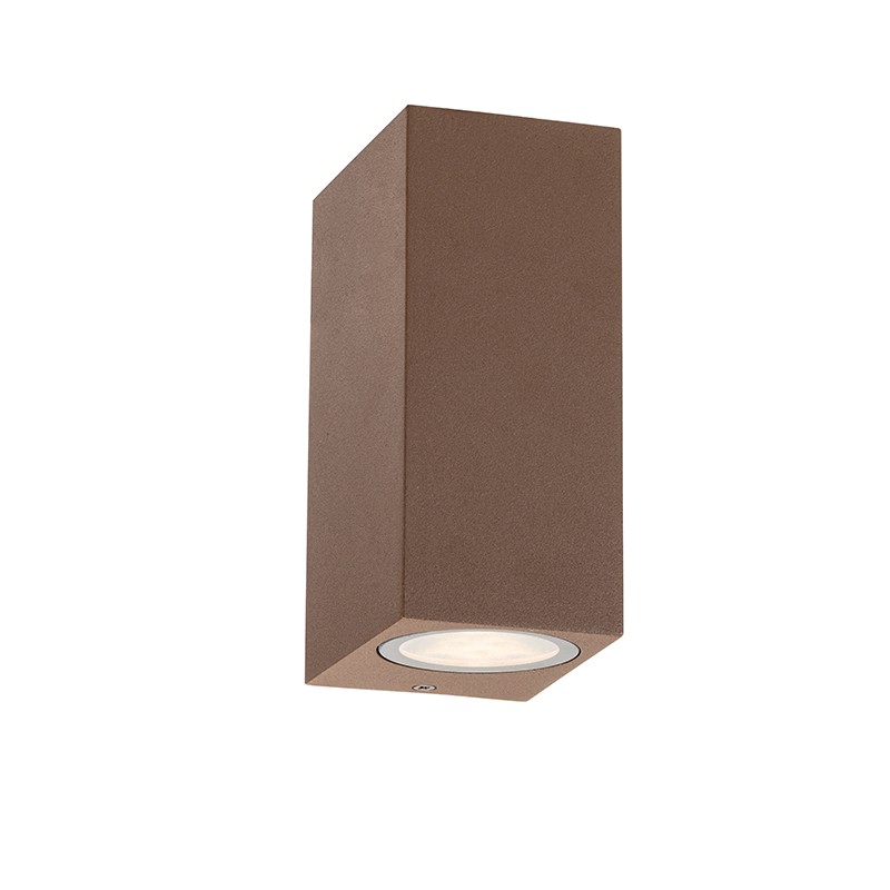 ^GU10 WALL LUMINAIRE 230V AC RUSTY IP65  MAX.2X35W