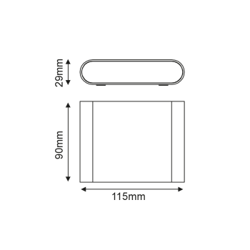 ^LED SMD WALL LUMINAIRE 7W 310LM 60° 230V AC 3.000K RUSTY CRI80 IP54 30.000HRS ^LED SMD WALL LUMINAIRE 7W 310LM 60° 230V AC 3.000K RUSTY CRI80 IP54 30.000HRS